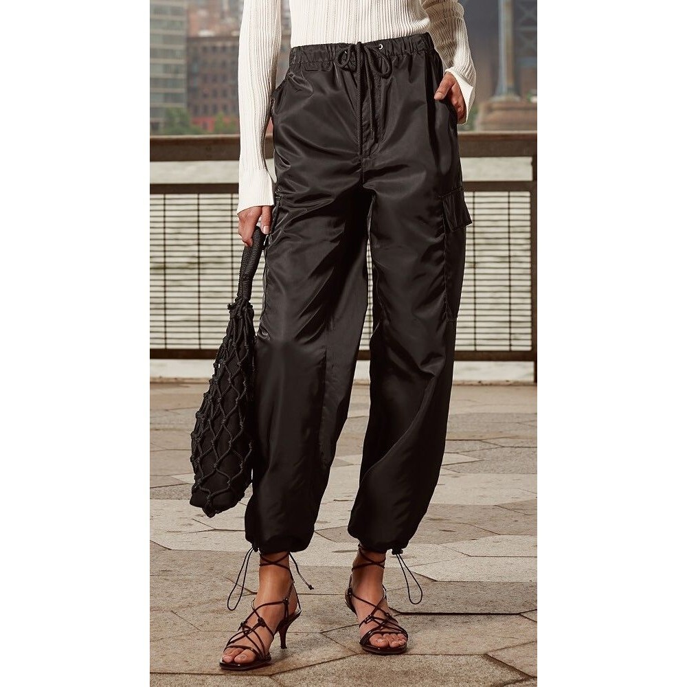 Pistola Jade Lightweight Cargo Parachute Pants Womens Medium Utility Joggers